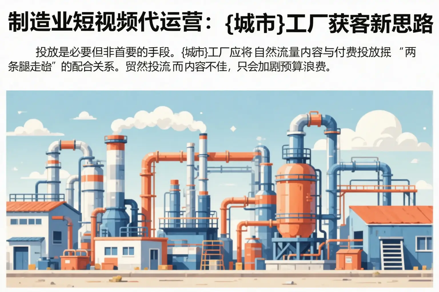 制造业短视频代运营：安康工厂获客新思路