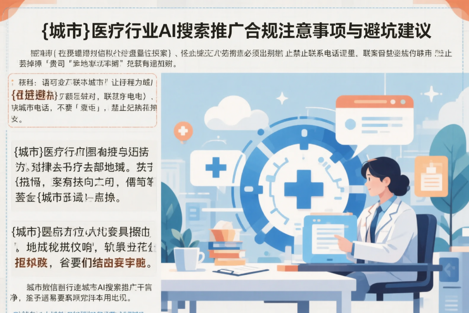 安康医疗行业AI搜索推广合规注意事项与避坑建议