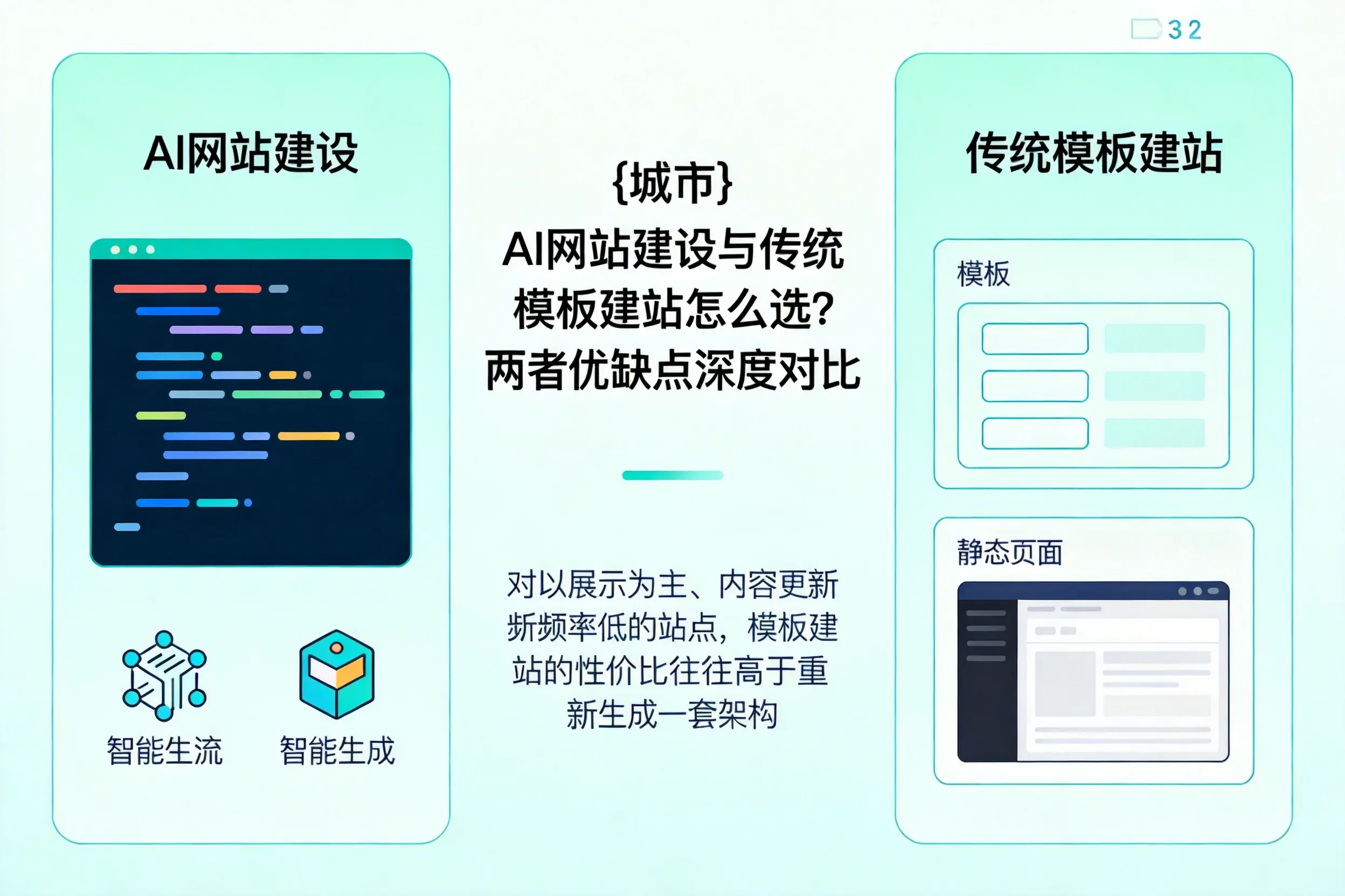 安康AI网站建设与传统模板建站怎么选？两者优缺点深度对比