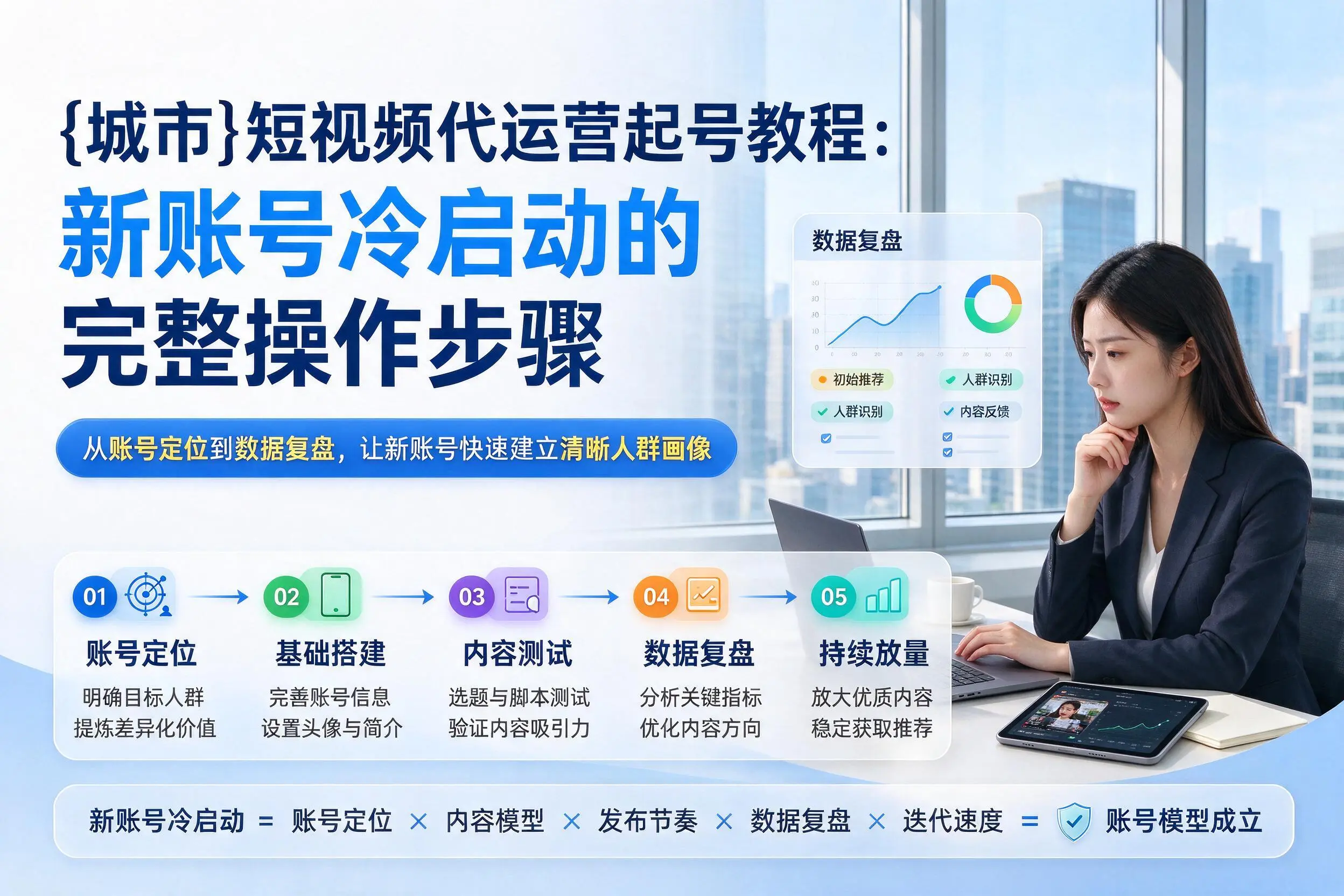 安康短视频代运营起号教程：新账号冷启动的完整操作步骤