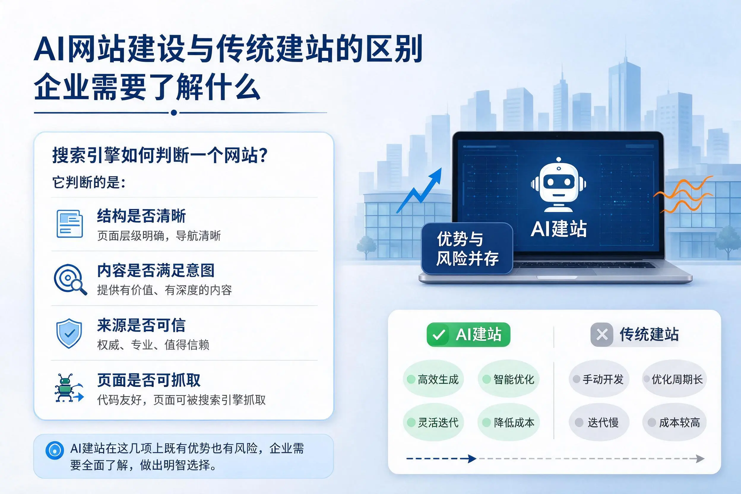 AI网站建设与传统建站的区别，安康企业需要了解什么