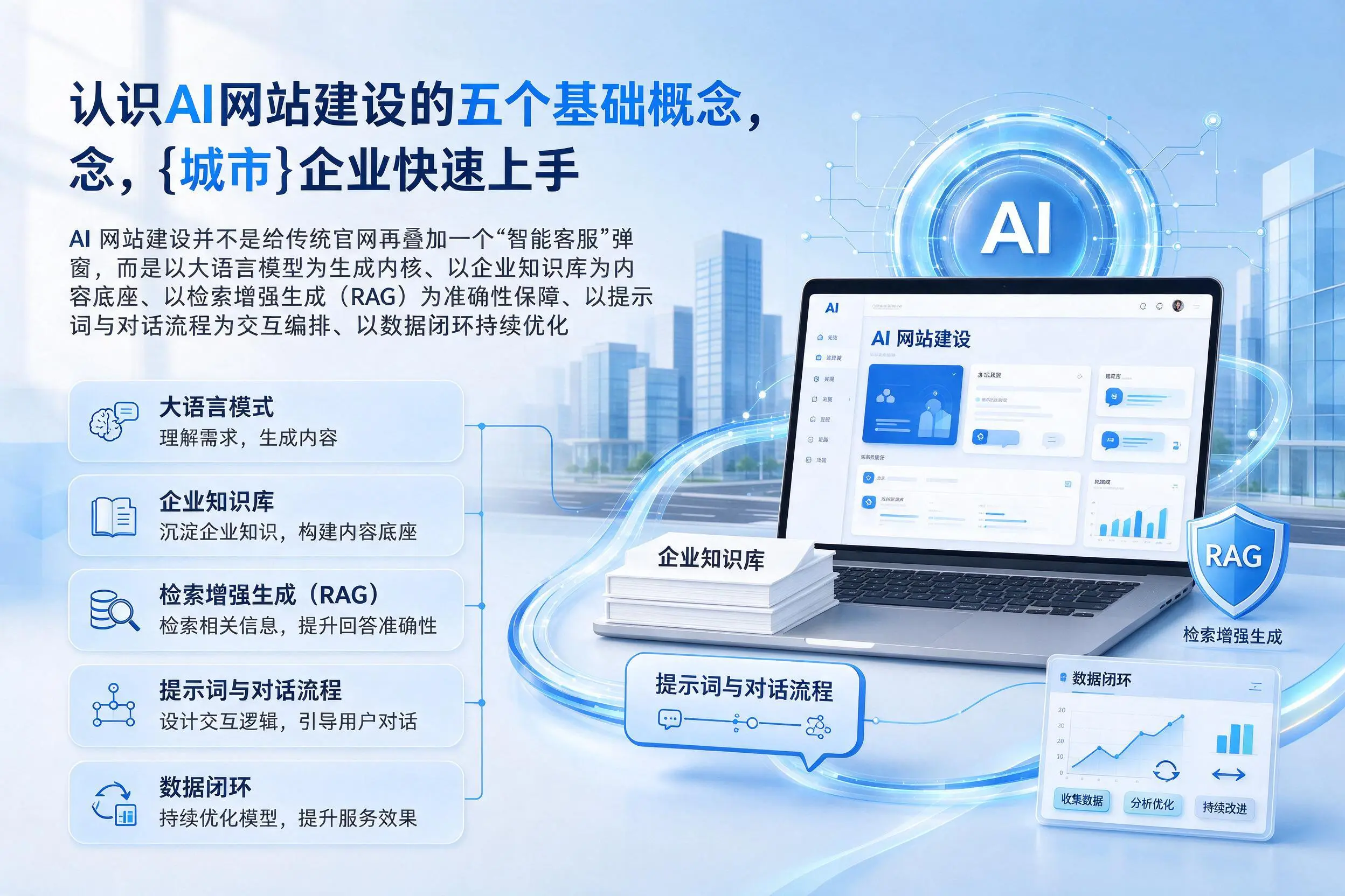 认识AI网站建设的五个基础概念，安康企业快速上手